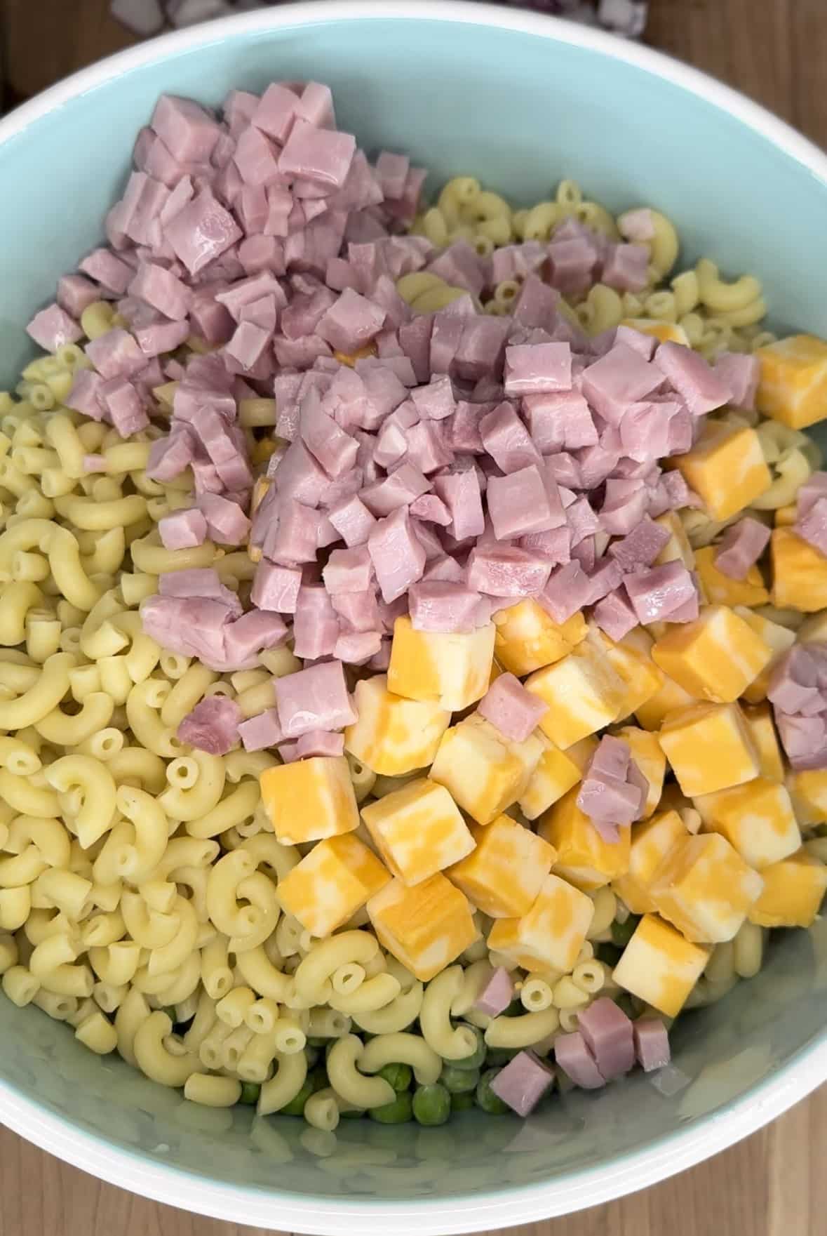 Ham & Pea Pasta Salad - Empire Prairie Farm