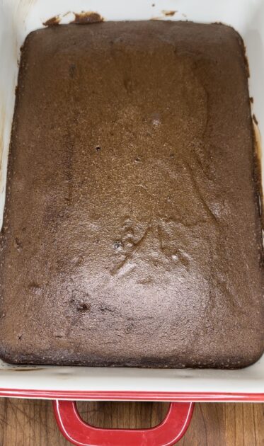 Baked brownies