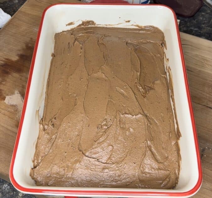 Brownies before baking