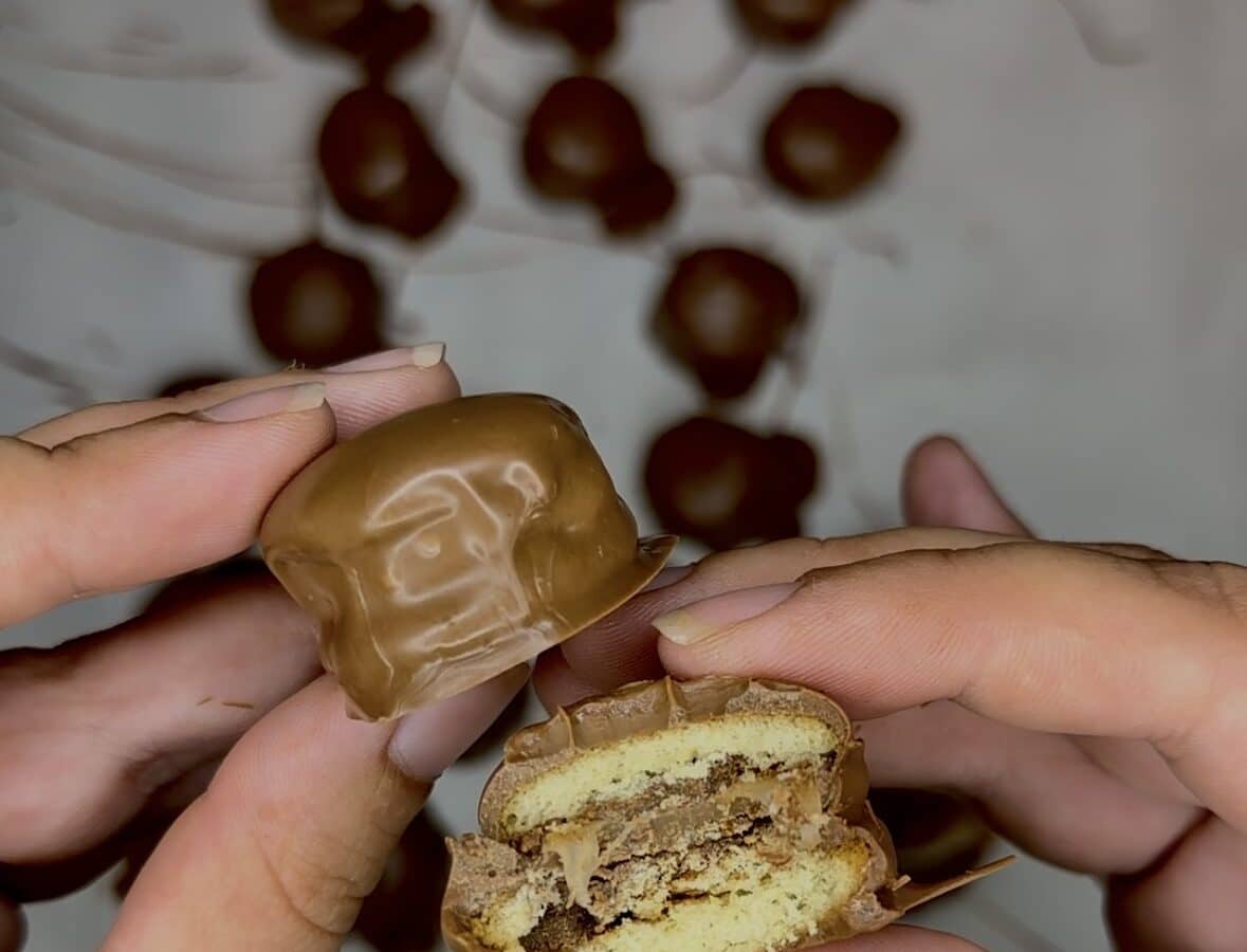 Chocolate Caramel Wafer Bites