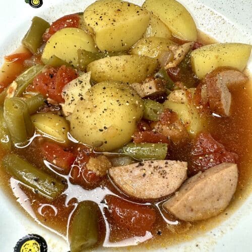 One Pot Polish Sausage & Vegetable Soup