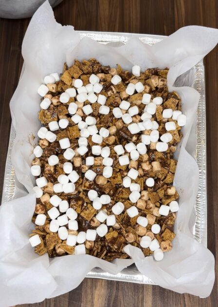 S'mores bars before baking