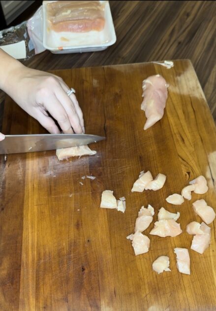 Slicing Chicken Breast Tenderloins